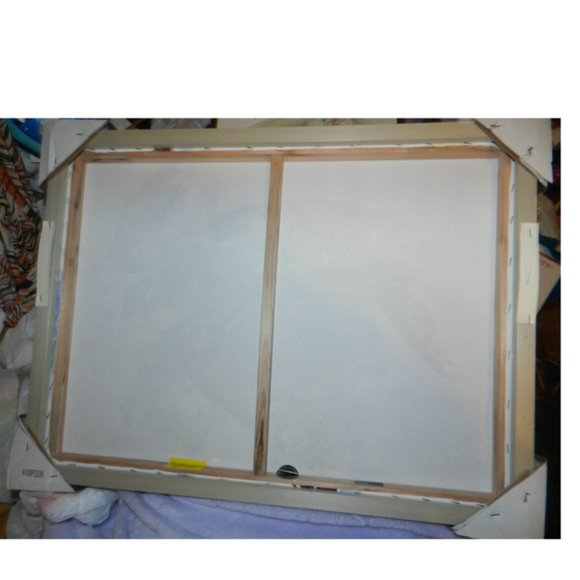 American Flat Sea Turtle Canvas Painting in Wood Frame Local Artist NEW/NWT! - Picture 5 of 10